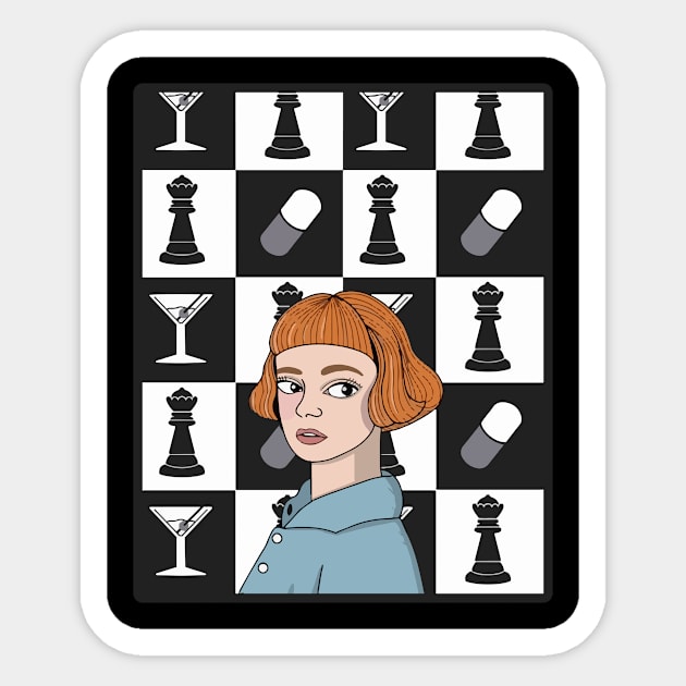 Queen's Chess Sticker by Quarantine Pack